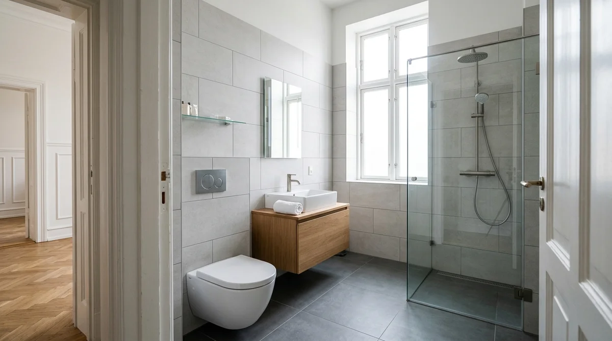Færdigt resultat — Renovering af badeværelse i Odense