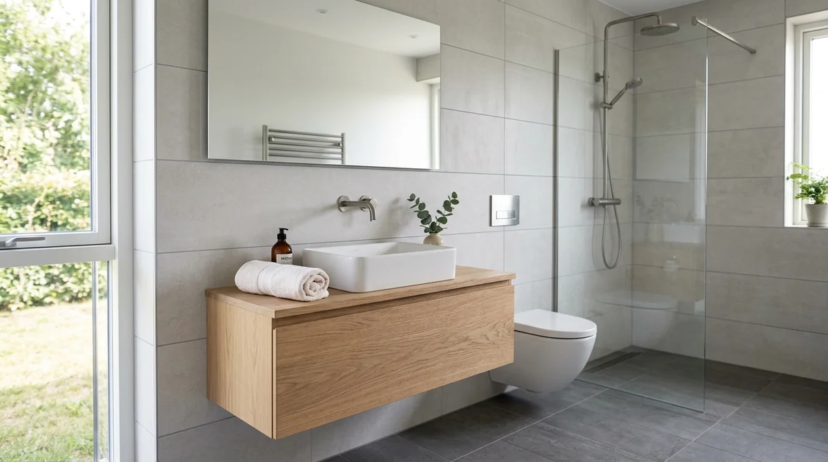 Færdigt resultat — Badeværelse i kælder i Tårnby